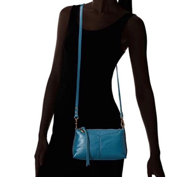 The Sak Handbags - THE SAK Silverlake Teal Leather Studded Convertible Crossbody Bag